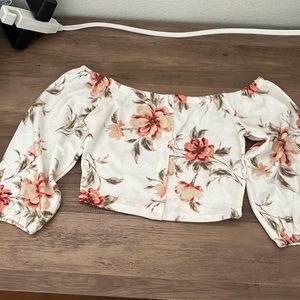 Floral crop top